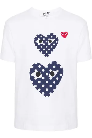 Comme des Garçons T-shirt med hjertemotiv