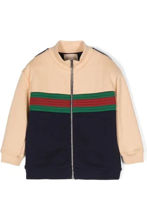 Gucci Jakke med lynlås og Web-stribe