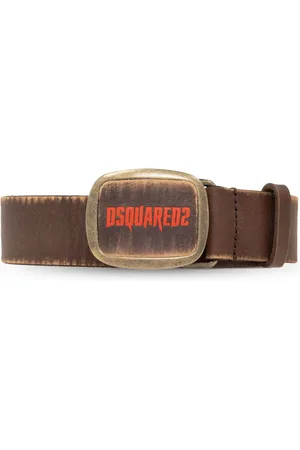 Dsquared2 Læderbælte med logoplade