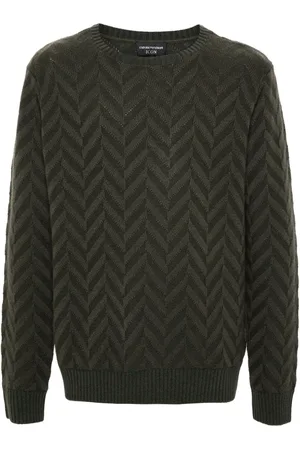 Emporio Armani Sildebensmønstret sweater