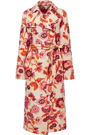 La DoubleJ Blomstret trenchcoat