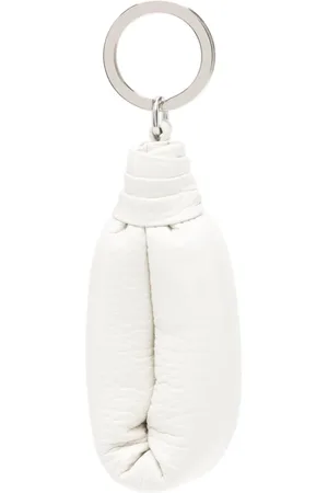 LEMAIRE Logo-engraved leather keyring