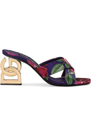 Dolce & Gabbana Mules i blomster-jacquard