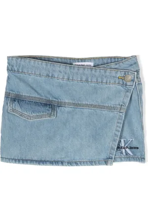 Calvin Klein Denimshorts med broderet logo