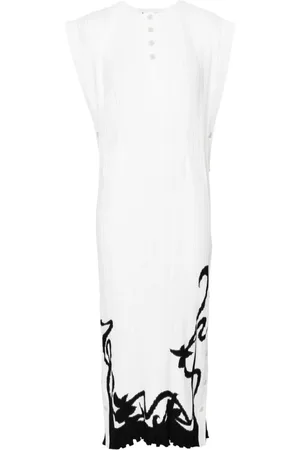 Lanvin Mellemlang kjole med plisseringer
