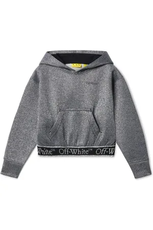 OFF-WHITE Metallisk Bookish hættetrøje med logobånd