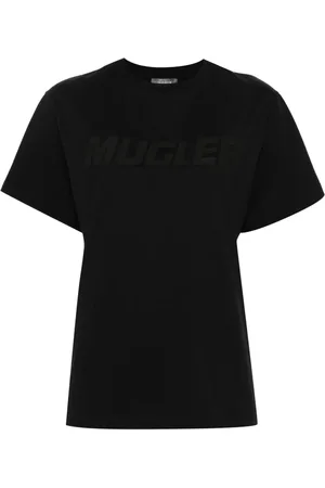 MUGLER T-shirt med logotryk