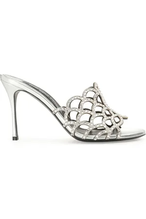 Sergio Rossi Sr Mermaid 90mm mules i læder