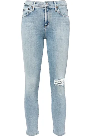 AGOLDE Sophie jeans i rib med smal pasform
