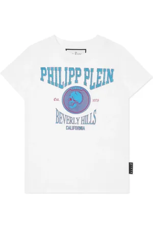 Philipp Plein T-shirt med krystaludsmykning