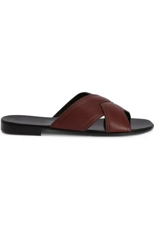Giuseppe Zanotti Flavio lædersandaler med krydsende remme