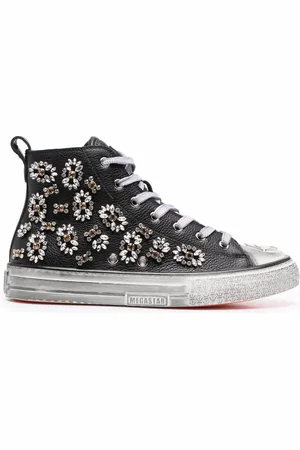 Philipp Plein High-top Megastar sneakers med krystaludsmykning