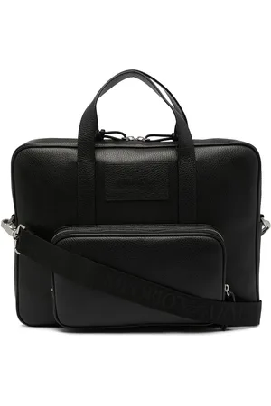 Emporio Armani Mappe i læder med logomærke