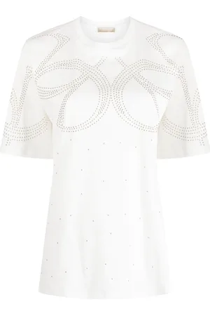 Elie saab T-shirt med nitteudsmykning