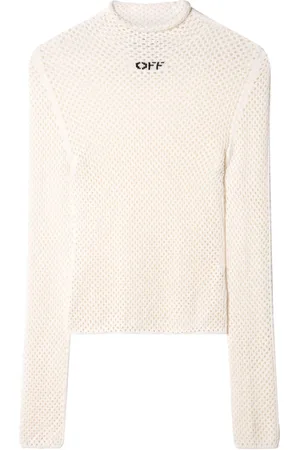 OFF-WHITE Top i åben strik