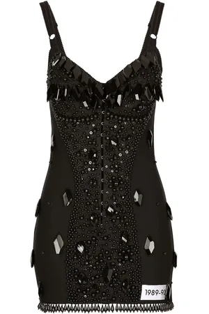 Dolce & Gabbana Kort KIM DOLCE&GABBANA kjole med broderi