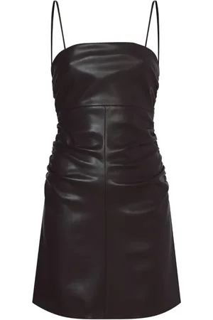 Proenza Schouler Slip-kjole med spaghettistropper og ruchet detalje