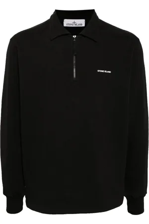 Stone Island Polo med kort lynlås