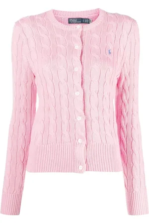 Ralph Lauren Kabelstrikket Polo Pony cardigan