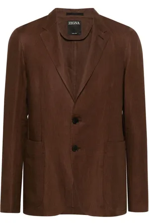 Ermenegildo Zegna Enkeltradet blazer i hør