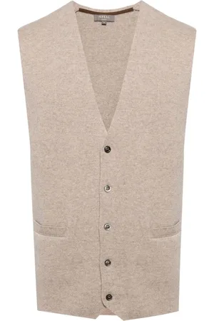 N.PEAL Chelsea waistcoat i økologisk kashmir