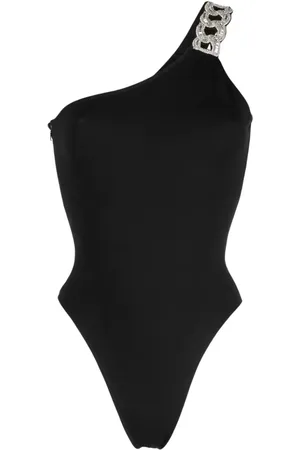 DAVID KOMA Bodysuit med én skulder og kædeled