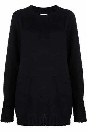 Maison Margiela Trøje med rund hals og børstet finish
