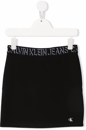 Calvin Klein Lige nederdel med logobånd i taljen