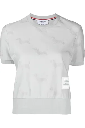 Thom Browne Hector T-shirt i jacquard-frotté