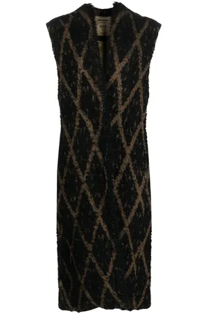 UMA WANG Diamant-mønstret vest