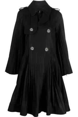 SACAI Dobbeltradet peplum-frakke