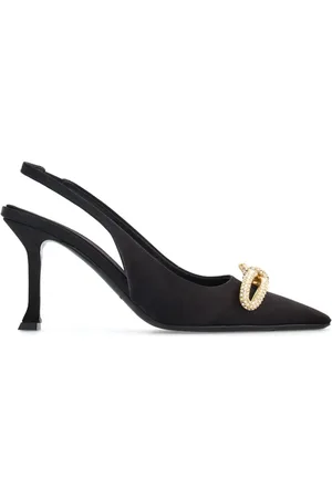 Salvatore Ferragamo 85mm slingback-pumps med asymmetrisk sløjfe