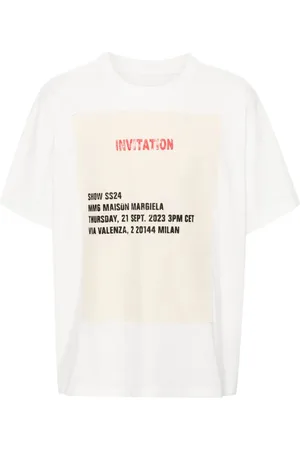 Maison Margiela T-shirt med invitation-mærke