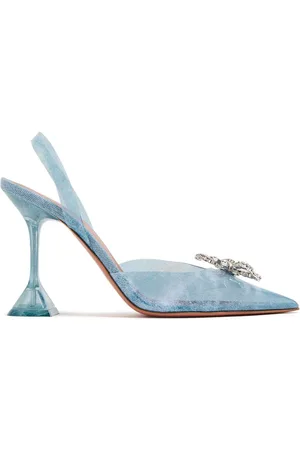 Amina Muaddi 95 mm pumps med sløjfedetalje