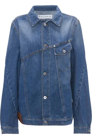 J.W.Anderson Dekonstrueret denimjakke med anker-logo