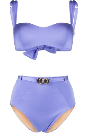 Noire Swimwear Bandeau-bikinisæt med søskal