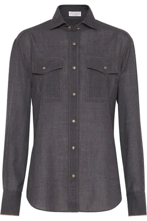Brunello Cucinelli Skjorte med Monili-detalje