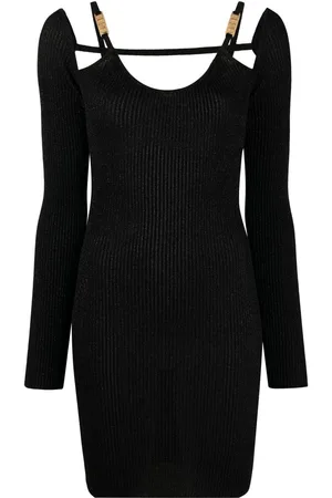 GCDS Strikket kjole med cold-shoulder-snit