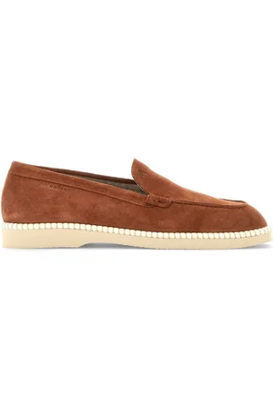 Hogan Loafers i læder med præget logo