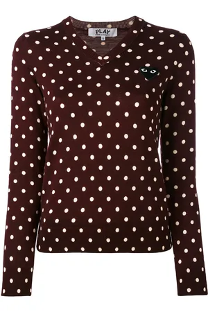 Comme des Garçons Prikket trøje med V-hals