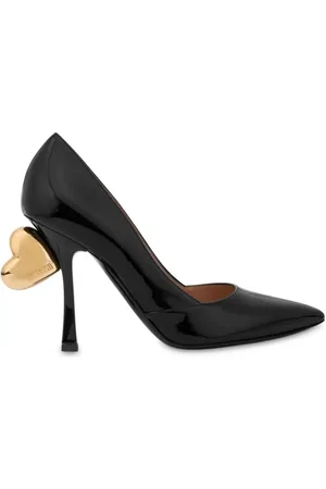 Moschino Pumps i læder med hjerte-applikation