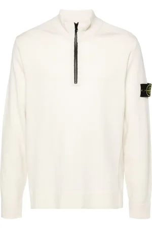 Stone Island Strikket sweatshirt med kompasmærke