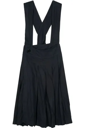 Comme des Garçons Mellemlang nederdel med overalls-stil fra 00