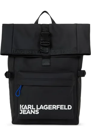 Karl Lagerfeld Rygsæk med rævetryk og rullet top