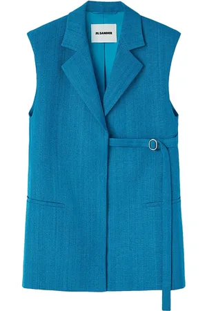 Jil Sander ærmeløs blazer med bælte