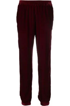 Gold Hawk Joggingbukser i velour med tilspidsede ben
