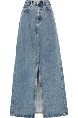 SLVRLAKE Lang Dallas denimnederdel