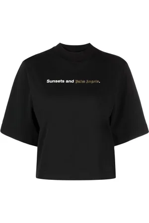 Palm Angels T-shirt med solnedgangstryk