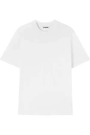 Jil Sander Kortærmet T-shirt med rund hals