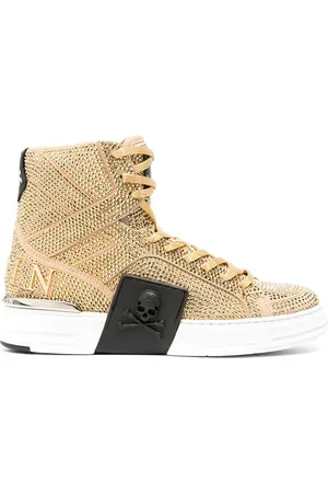 Philipp Plein High-top sneakers med nitteudsmykning